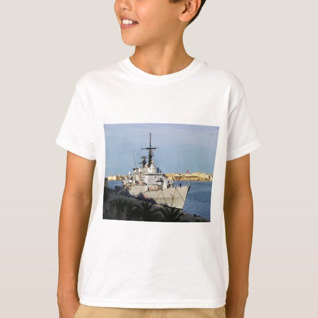 T-shirt Frigate em Malta. (Frente)