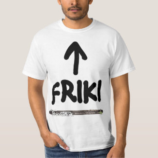 T-shirt Friki (Negro sobre blanco)
