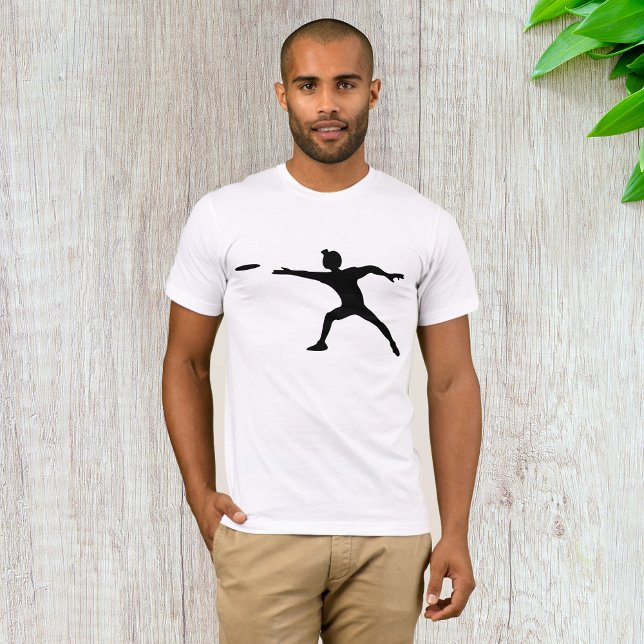 T-Shirt Frisbee Silhouette Mens (Criador carregado)