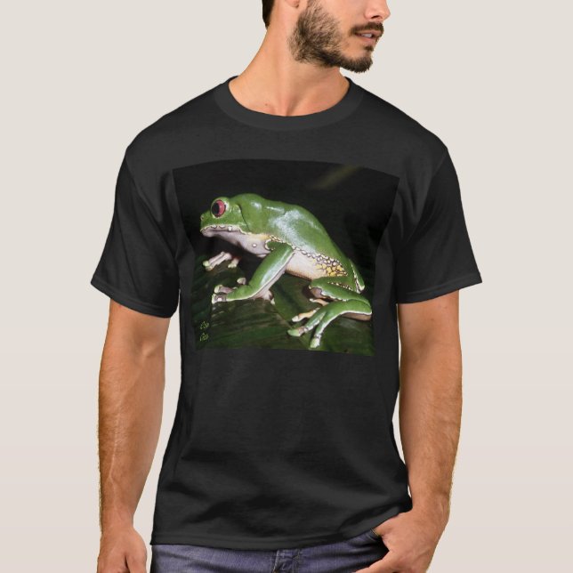 T-shirt frog2_dkbgrnd (Frente)