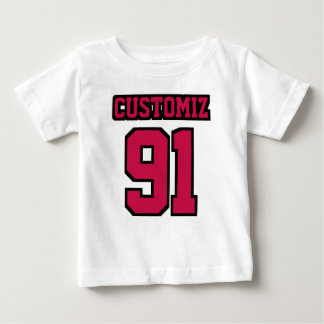 T-shirt Front WHITE CRIMSON BLACK Romper Futebol Jersey