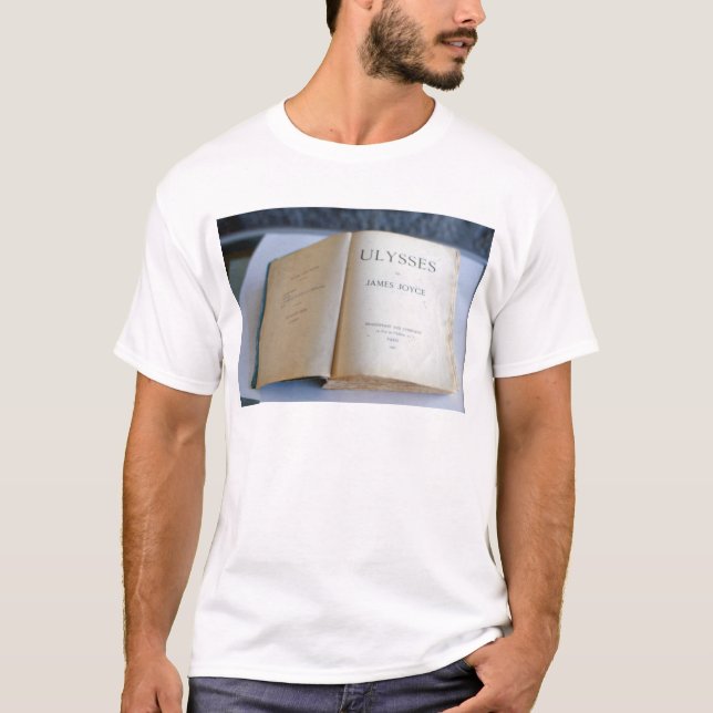 T-shirt Frontispiece de "Ulysses" por James Joyce (Frente)