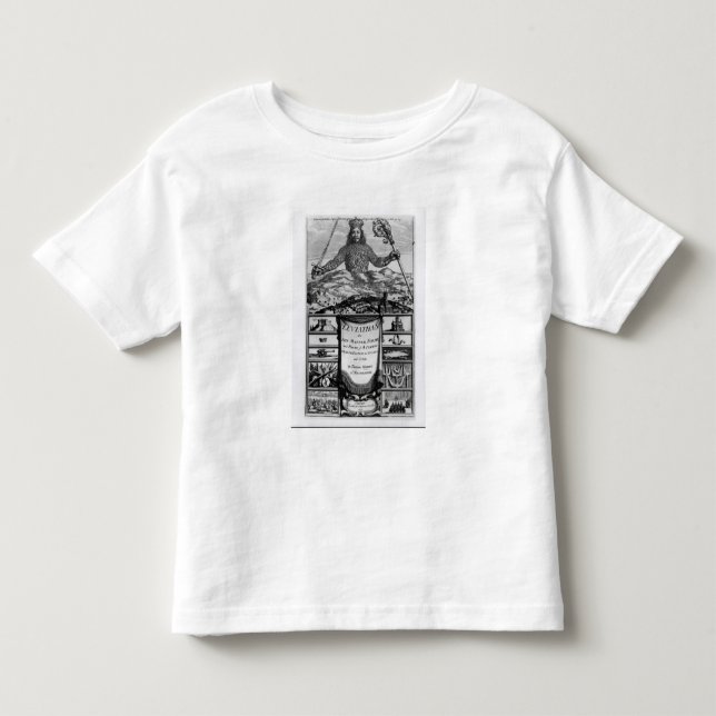 T-shirt Frontispiece por Thomas Hobbes de Malmesbury (Frente)