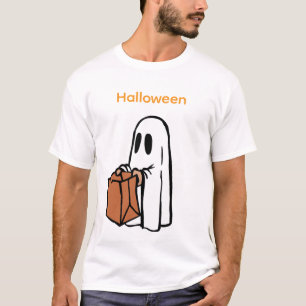 T-shirt frouxa no dia das bruxas