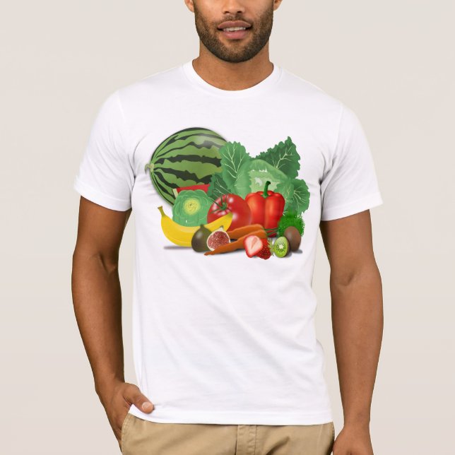T-shirt Frutas e legumes (Frente)