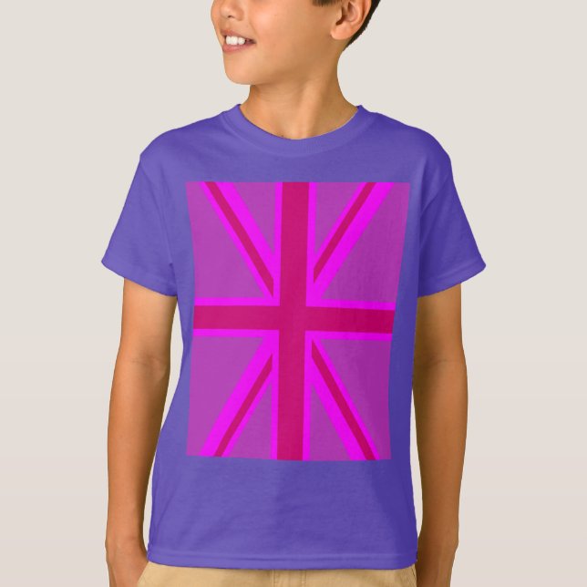 T-shirt Fuchsia Union Jack (Frente)
