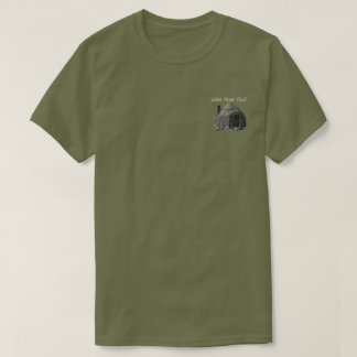 T-shirt Fuga de John Muir. Bolso da cabana de Muir
