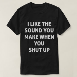 T-shirt Fuinny Pare De Falar Cala-Te Engraçado