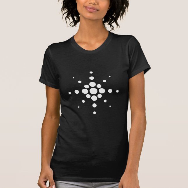 T-shirt Fulgor modelos de círculos circles rays pattern (Frente)
