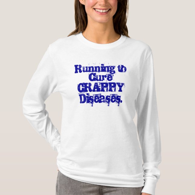 T-shirt Funcionamento às doenças de CureCRAPPY (Frente)
