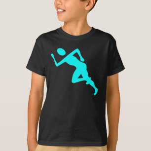T-shirt Funcionamento - ciano