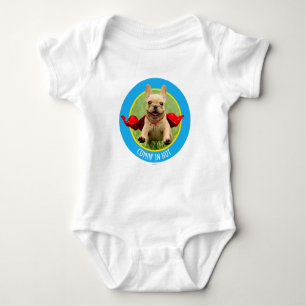 T-shirt Funcionamentos bonitos do super-herói do buldogue