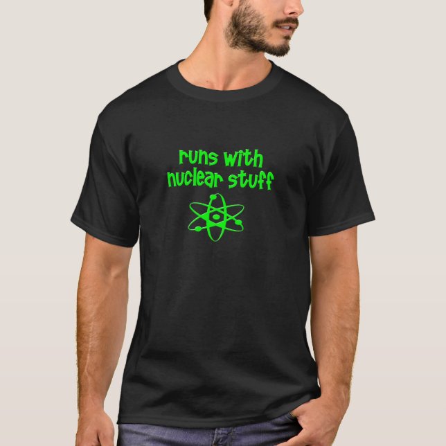 T-shirt Funcionamentos com material nuclear (Frente)