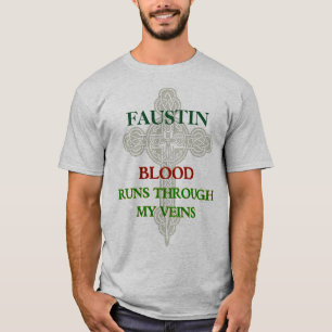 T-shirt Funcionamentos do sangue de Faustin através de meu