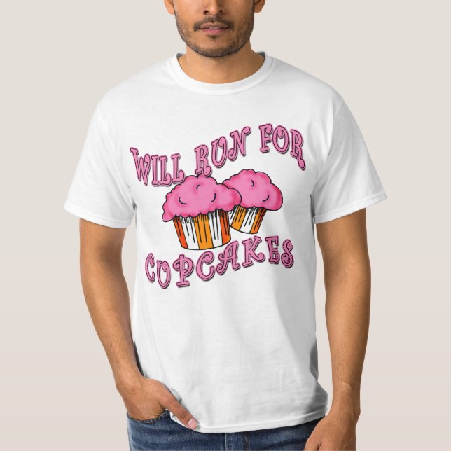 T-shirt FUNCIONARÁ PARA os CUPCAKES que funcionam (Frente)