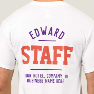T-Shirt Funcionarios de Hospitalidade Impresso em