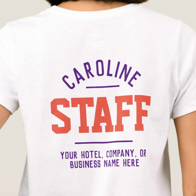 T-Shirt Funcionarios de Hospitalidade Impresso em  (Criador carregado)