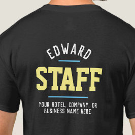 T-Shirt Funcionarios de Hospitalidade Impresso em