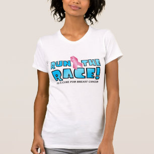 T-SHIRT FUNCIONE A RAÇA - CANCRO DA MAMA