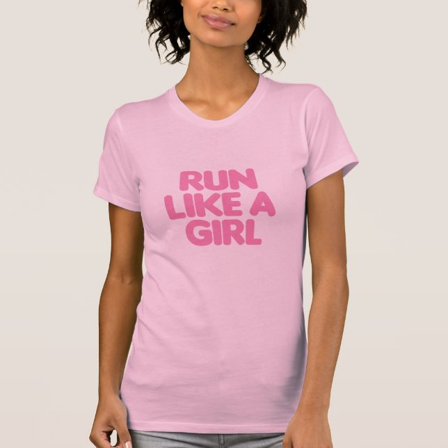 T-shirt Funcione como uma menina (Frente)