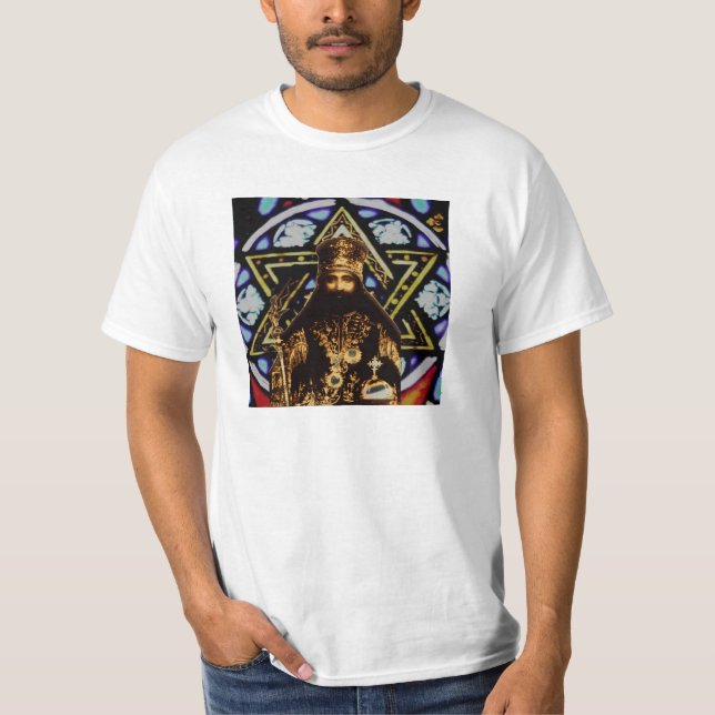 T-shirt Fundo da estrela de David de Selassie (Frente)