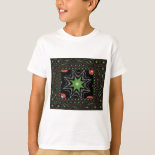 T-shirt Fundo das estrelas reluzentes