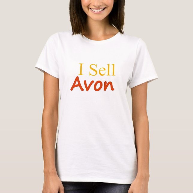 T-shirt Fundo Eu-Venda-Avon-Branco (Frente)