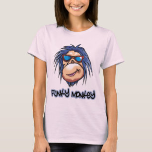 T-shirt Funky do macaco