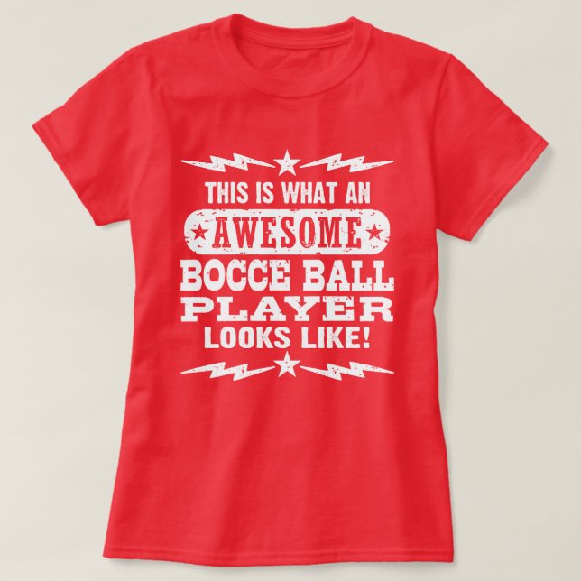 T-shirt Funny Bocce Ball (Frente do Design)