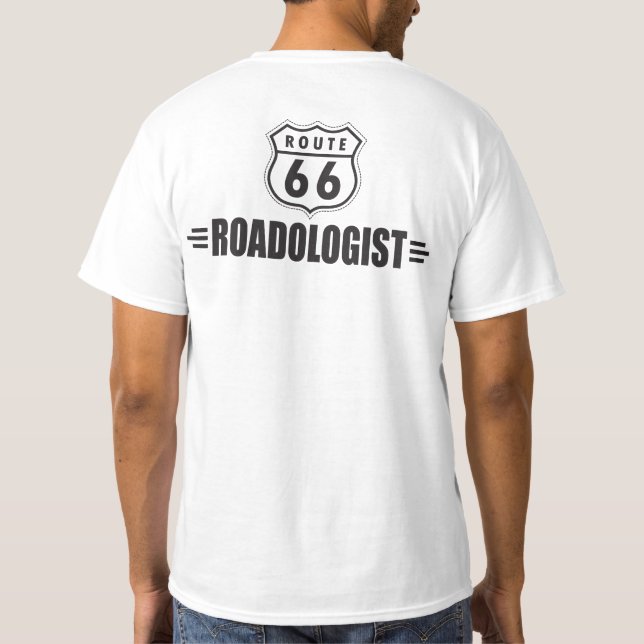 T-shirt Funny Route 66 Road Sign Roadologista (Verso)