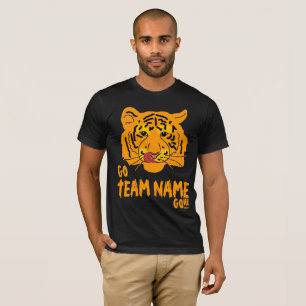T-shirt Funny Tiger Football Go e Team Name