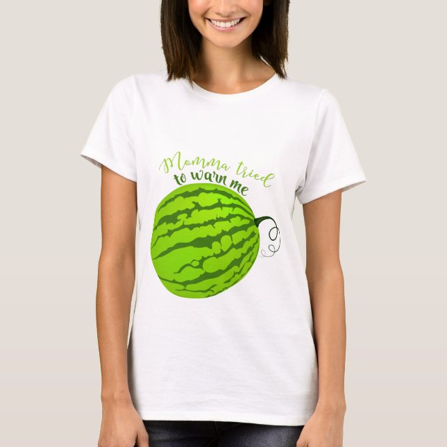 T-shirt Funny Watermelon Belly (Frente)
