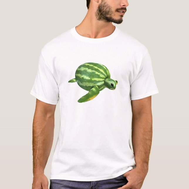 T-shirt Funny Watermelon Seaturtle (Frente)
