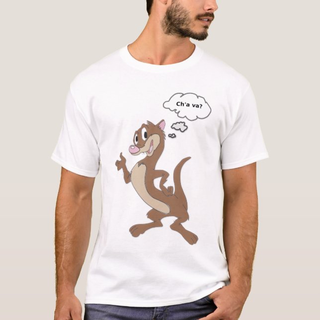 T-shirt Furet “Ch' tem vai? “ (Frente)