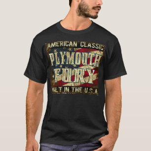 T-shirt Fúria de Plymouth - carro clássico construído n
