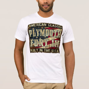 T-shirt Fúria III de Plymouth - carro clássico construído