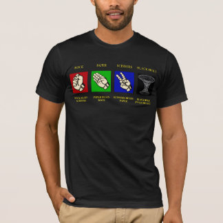 T-SHIRT FURO DE ROCK-PAPER-SCISSORS-BLACK