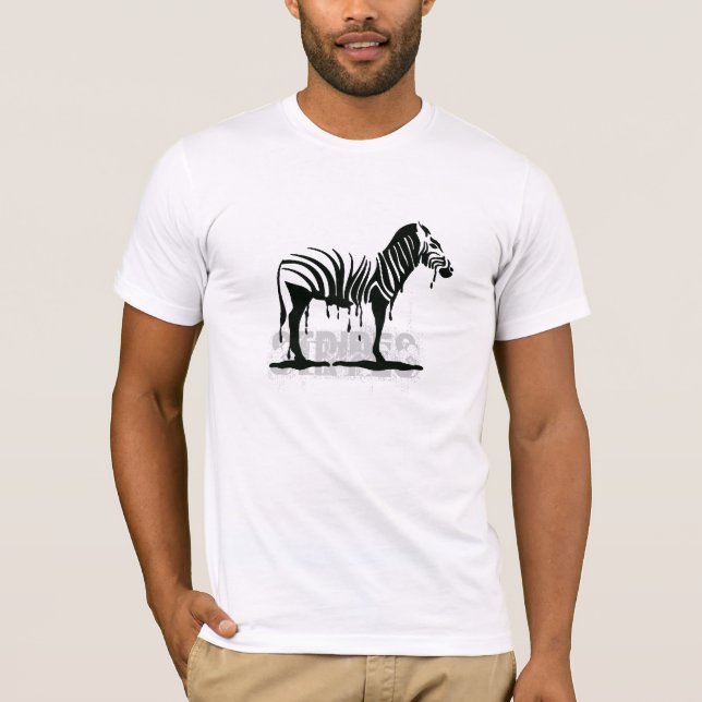 T-shirt Fusão da zebra (Frente)