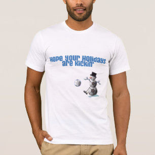 T-shirt Futebol Ball Snowman Natal