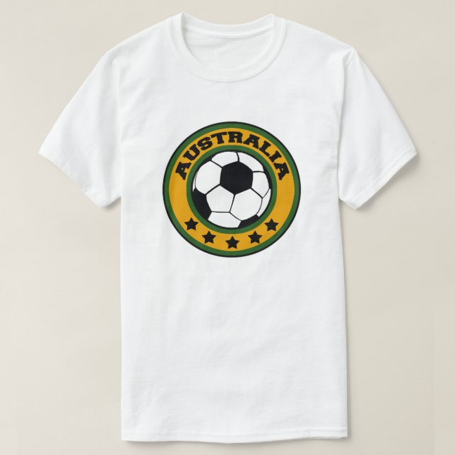 T-shirt Futebol da Austrália (Frente do Design)