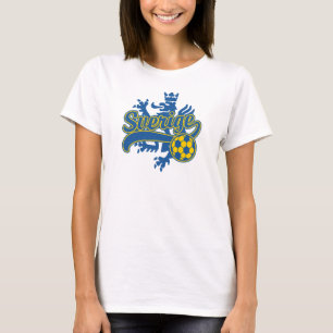 T-shirt Futebol de Sverige