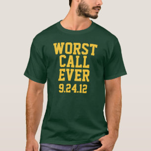T-shirt Futebol do Green Bay: A chamada a mais má sempre