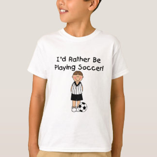 T-shirt Futebol do jogo da preferencialmente