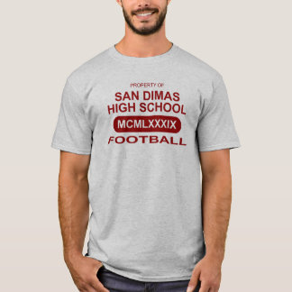 T-shirt Futebol do segundo grau de San Dimas