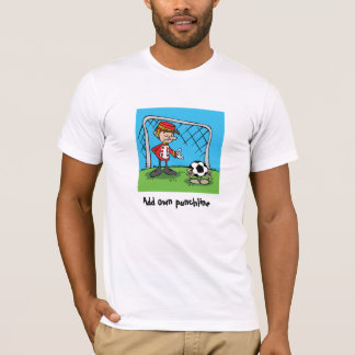 T-shirt Futebol engraçado goleiro jogador de futebol gf