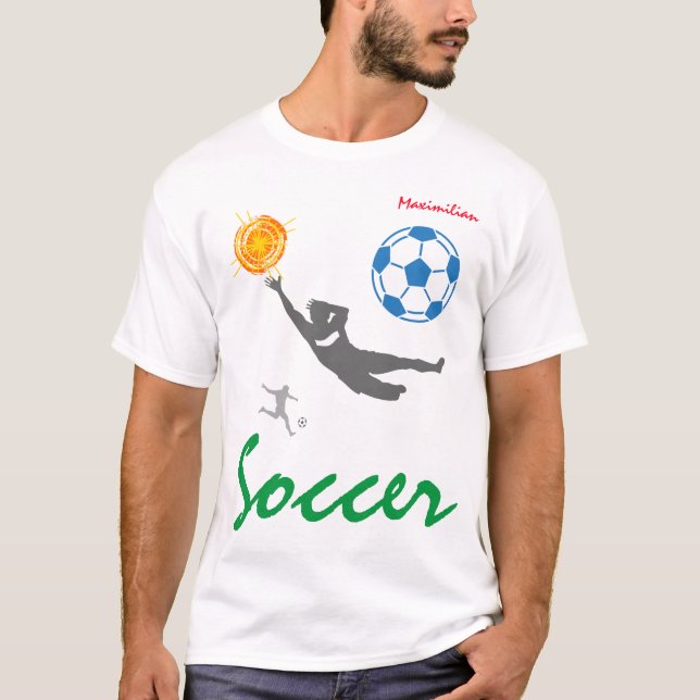 T-shirt Futebol engraçado personalizável (Frente)