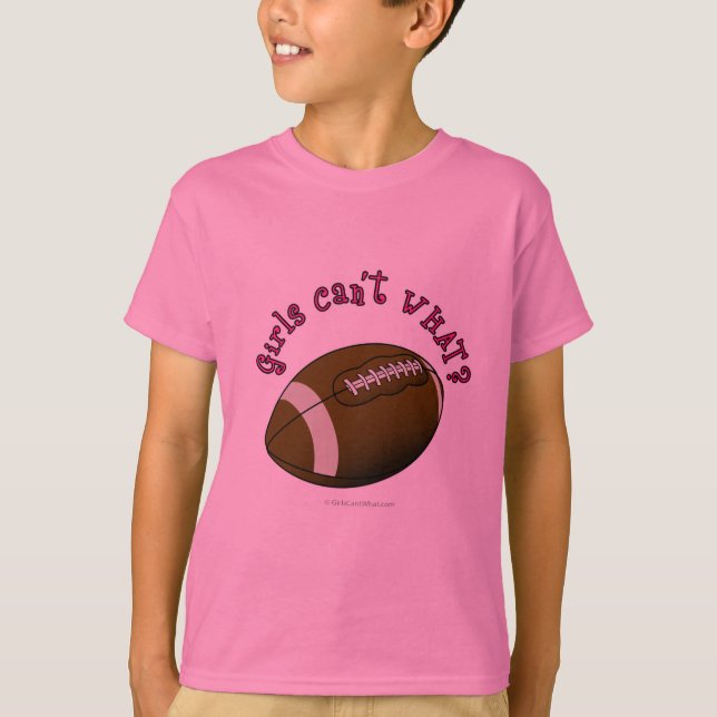 T-shirt Futebol - Texto Rosa (Frente)