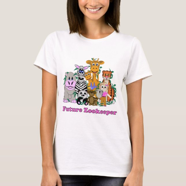 T-shirt Futura Menina Zookeeper (Frente)