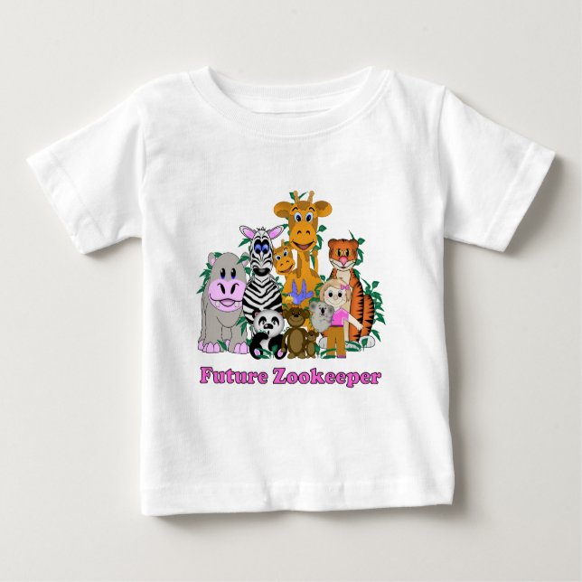 T-shirt Futura Menina Zookeeper (Frente)
