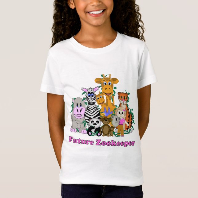 T-shirt Futura Menina Zookeeper (Frente)